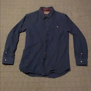 Modern Amusement blue button up